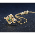 LAMOON-Bracelet-en-argent-Sterling-925-pour-femme-pierre-pr-cieuse-meraude-plaqu-or-14K-bijoux