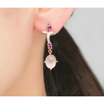 LAMOON-boucles-d-oreilles-100-en-argent-Sterling-925-bijoux-ovales-Quartz-Rose-naturel-7x9mm-S925