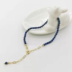 Bracelet-en-Lapis-Lazuli-facettes-pour-femmes-d-licat-r-glable-or-14K-cha-nes-remplie