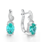 Kuololit-boucles-d-oreilles-en-saphir-menthe-bijoux-de-luxe-Clip-pour-femmes-en-argent-Sterling