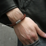 Bracelet-en-cuir-tress-pour-hommes-4-6-8mm-noir-et-marron-bijoux-masculins-cadeau-fermoir