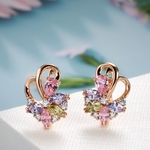 Kinel-ensemble-de-boucles-d-oreilles-pour-femmes-anneaux-de-mari-e-en-Zircon-naturel-color