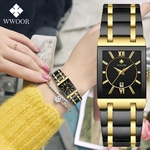 WWOOR-montre-Quartz-pour-femmes-marque-japonaise-carr-noir-or-acier-inoxydable-tanche-mode