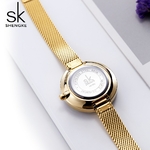 Shengke-montre-prisme-de-luxe-pour-femmes-en-acier-dor-maille-Quartz-de-marque-sup-rieure