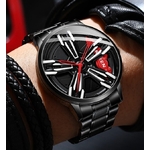 Montre-Quartz-pour-hommes-jante-Hub-marque-de-luxe-tendance-Cool-voiture-de-sport-en-acier