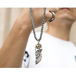 Collier-avec-plumes-d-horus-en-acier-inoxydable-avec-pendentif-en-cuivre-pour-hommes