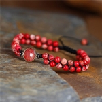 Bracelets-breloques-en-pierres-pr-cieuses-rouges-1-brin-tress-perl-fait-la-main-style-BOHO