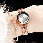 NAIDU-montre-Bracelet-quartz-pour-femmes-couleur-or-Rose-nouvelle-collection