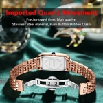 POEDAGAR-montre-de-luxe-pour-femmes-cadran-vert-diamant-Quartz-carr-acier-inoxydable-tanche-cadeau-pour