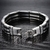 Bracelet-en-acier-inoxydable-et-Silicone-noir-pour-homme-accessoires-de-bijouterie-9-25-pouces