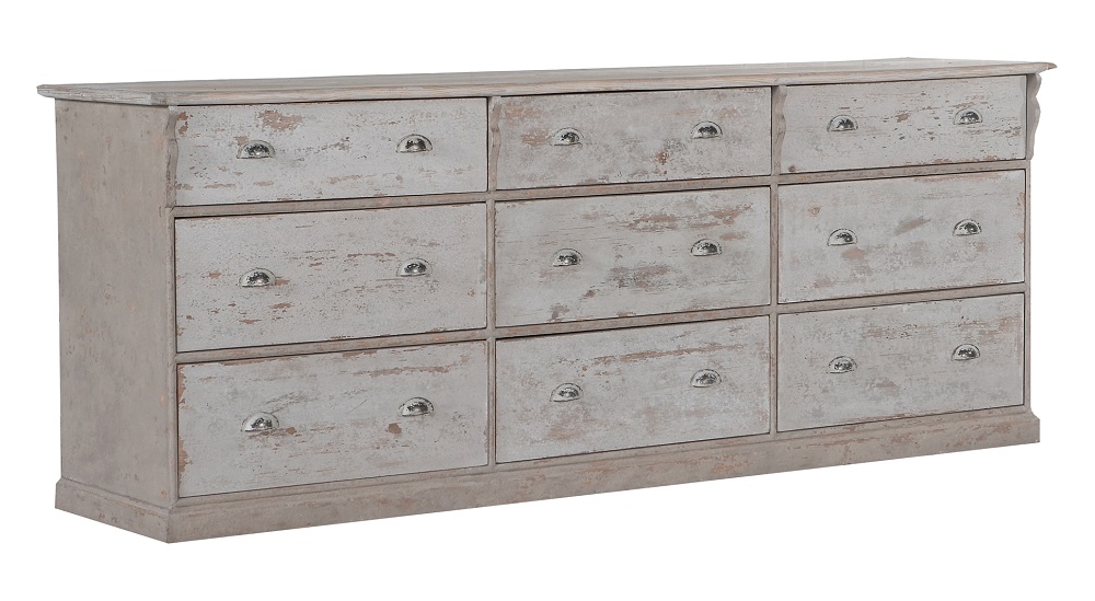 commode larsson3  9 tiroirs flamant