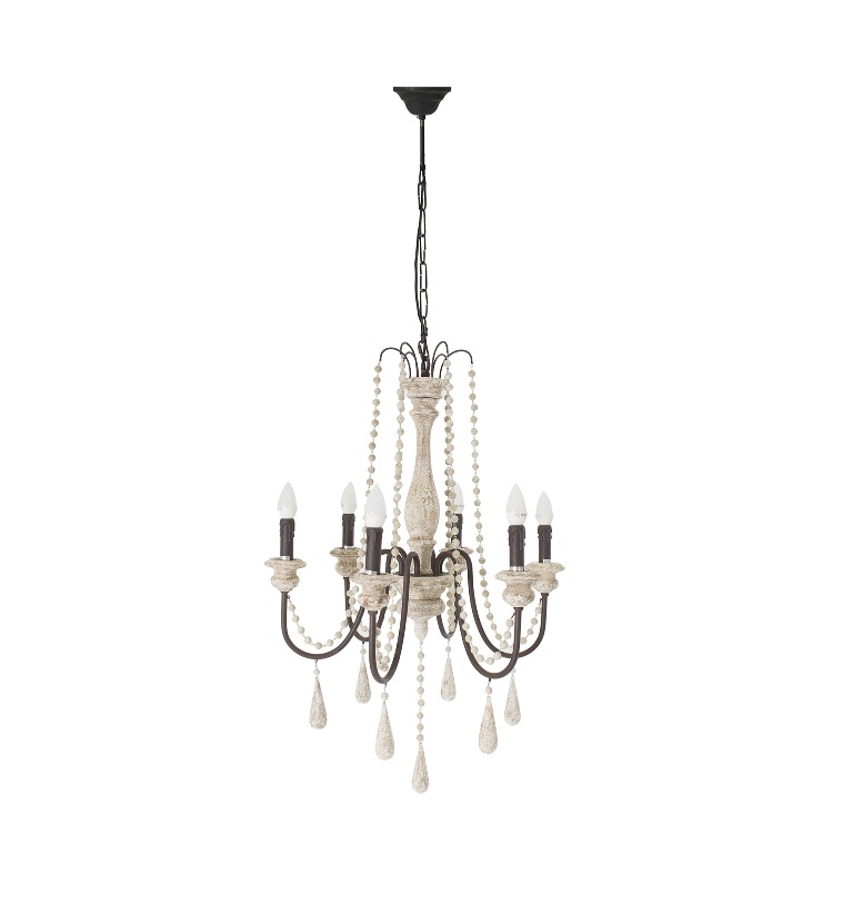 lustre_6_lumieres_pampilles_bois
