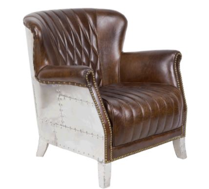 Fauteuil_Aéro_Cuir_Aluminium_Aviateur