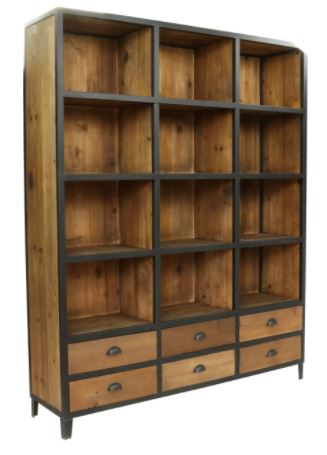 Bibliothèque_bois_recyclé_industriel_profil