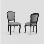 chaise_noire_tissu_gris