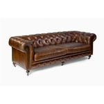 canape_cuir_capitonné_marron