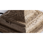 détail_base_lampe_manguier_finition_vieillie