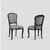 chaise_noire_tissu_gris