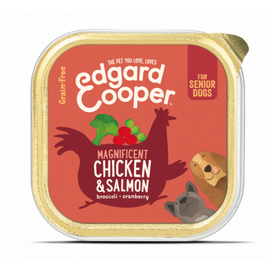 edgard-cooper-poulet-saumon-aux-brocolis-canneberges-et-pois-150g