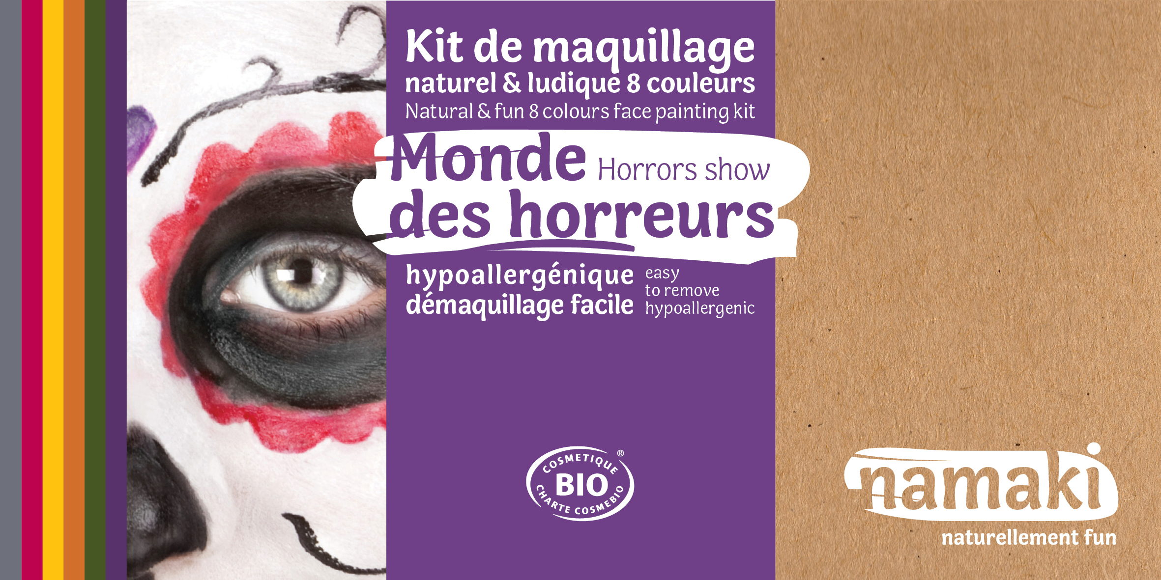 Doux Good - Namaki - kit de maquillage bio 8 couleurs Monde des horreurs