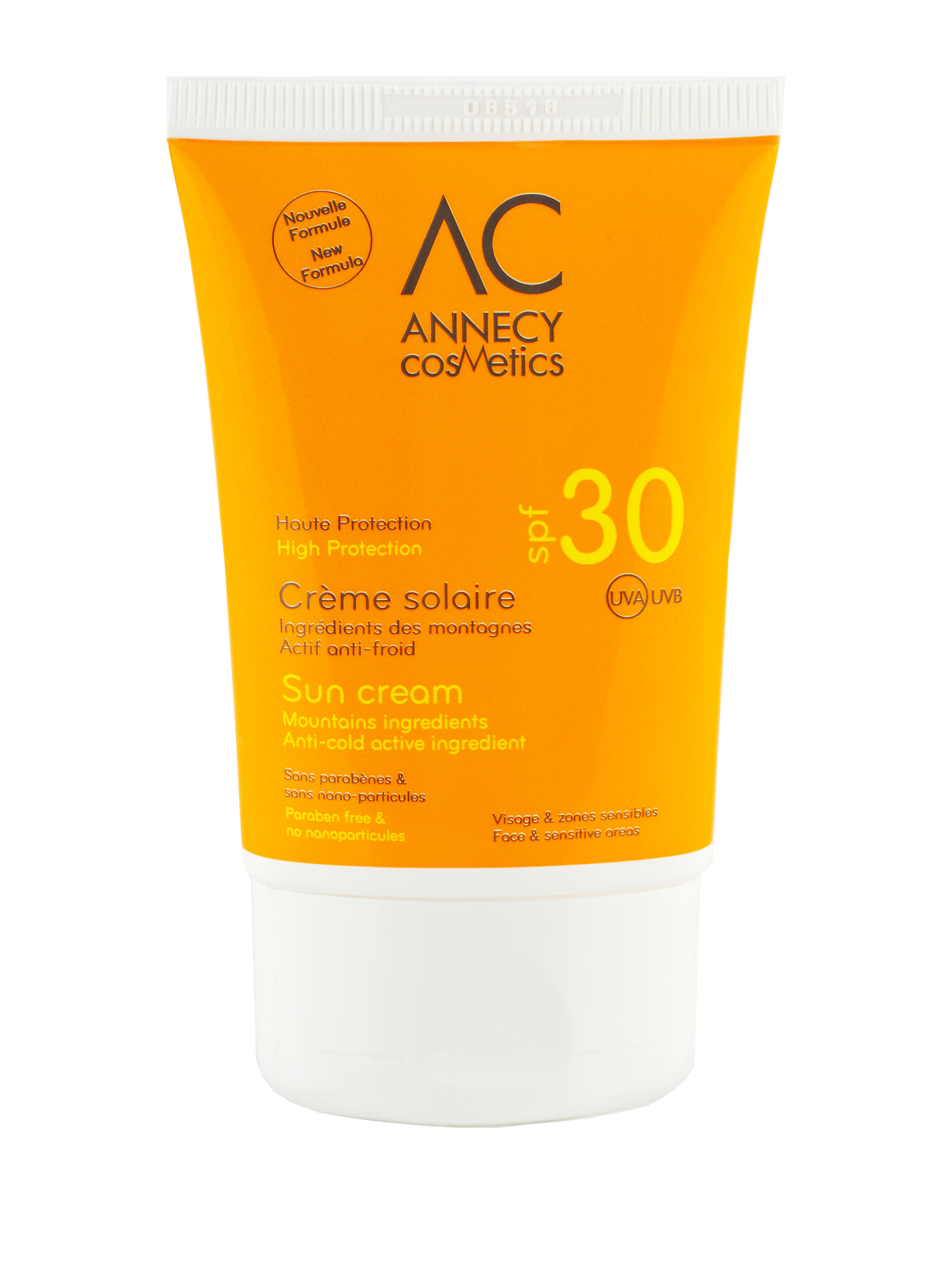 Doux Good - Annecy Cosmetics - Crème solaire SPF30 pour le visage et les zones sensibles