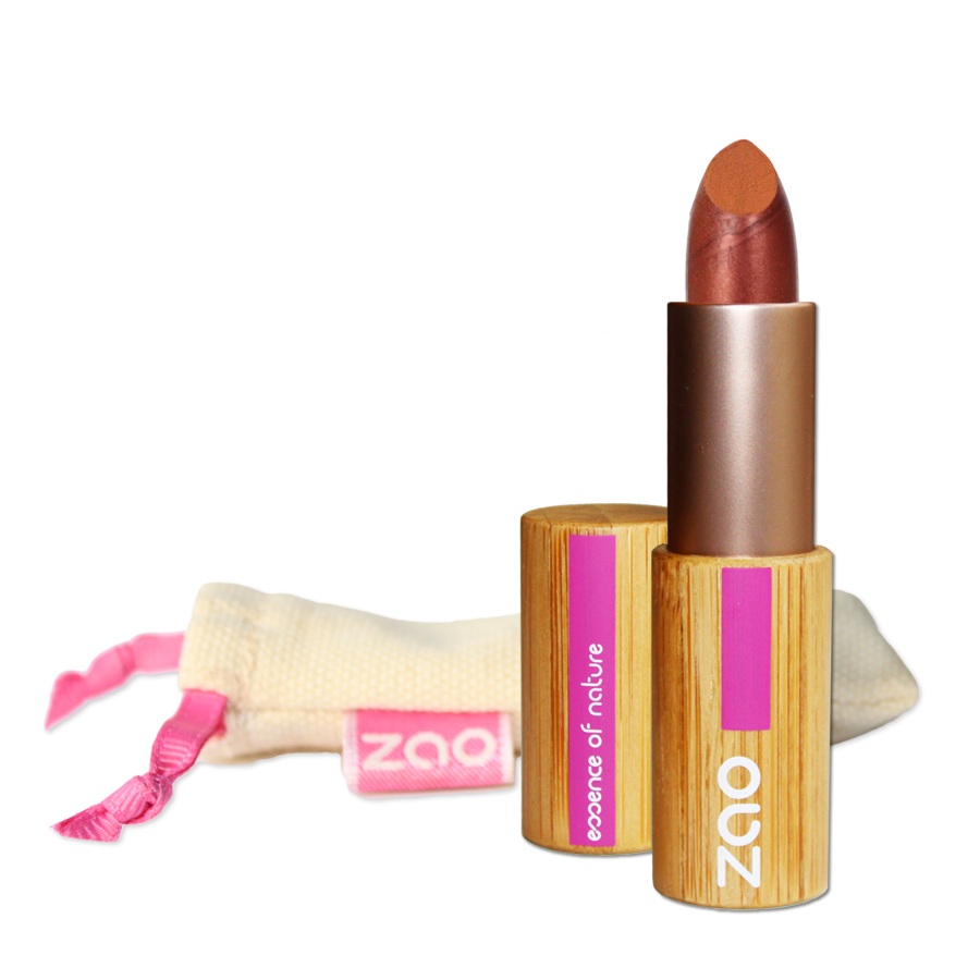 Doux good - zao make-up - rouge à lèvres nacré - cuivre 407