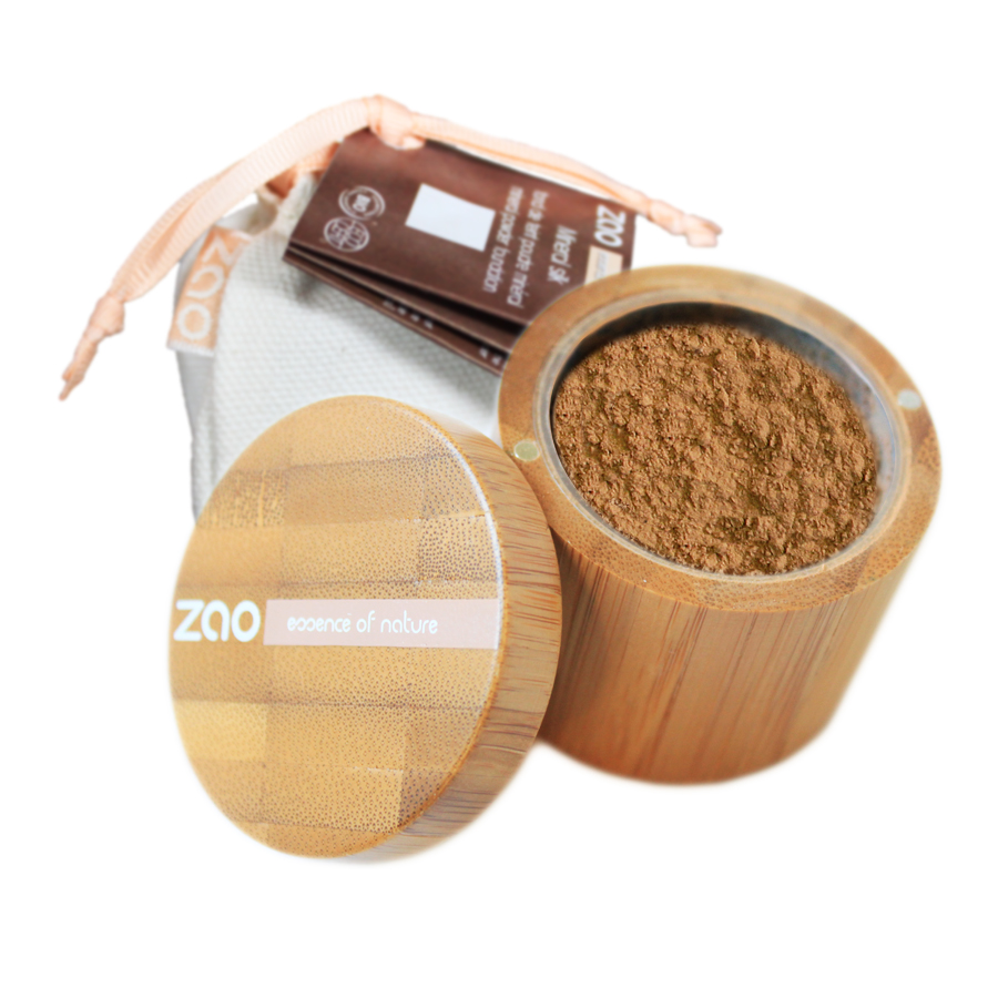 doux good-Zao make-up - Mineral Silk - Fond de teint poudre libre minérale - 503 beige orangé