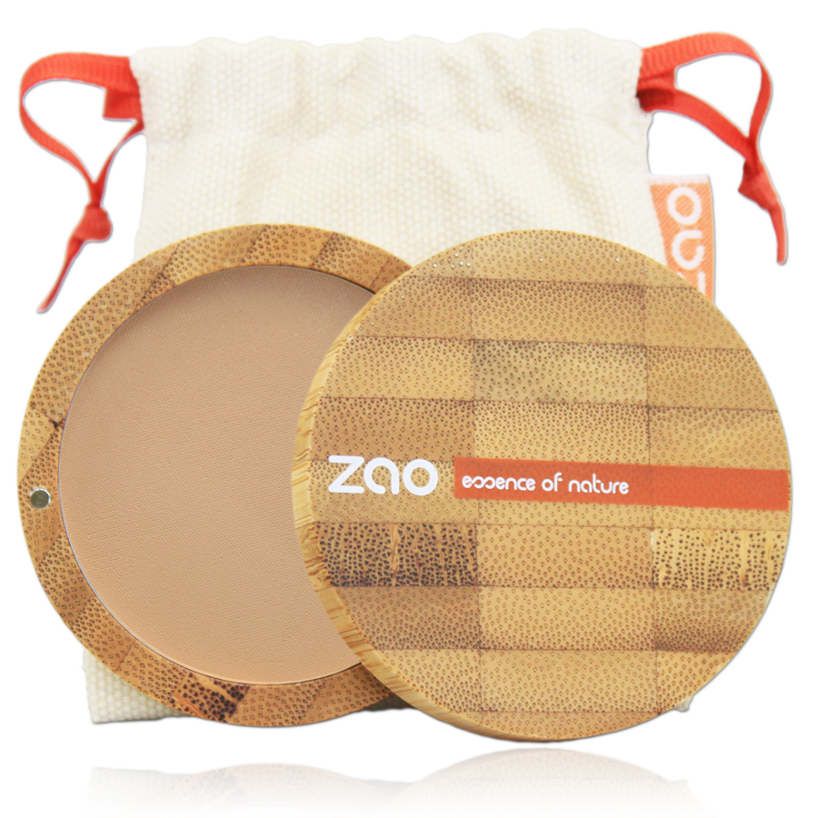 Doux Good - Zao make-up- poudre compacte - beige orangé 302