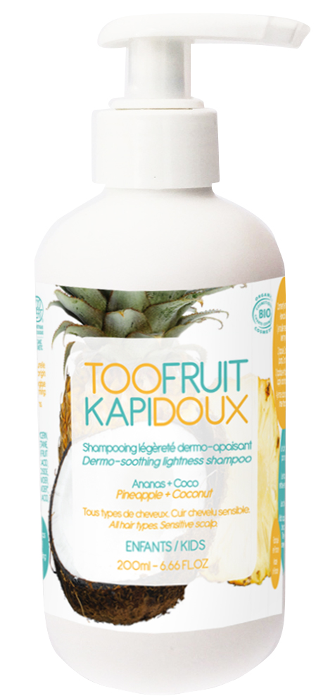 Doux Good- Toofruit- shampoing pour enfant bio - kapidoux ananas coco