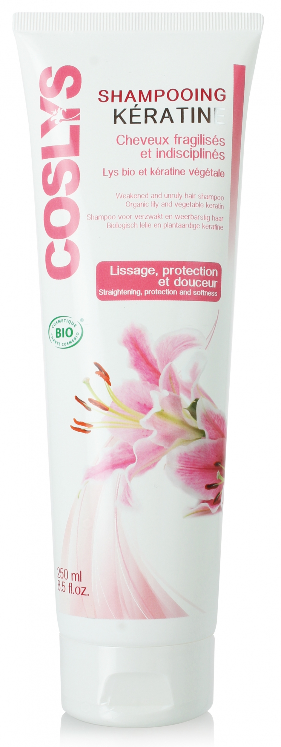 Doux Good - Coslys - Shampoing keratine - cheveux fragiles et indisciplinés -  250 ml