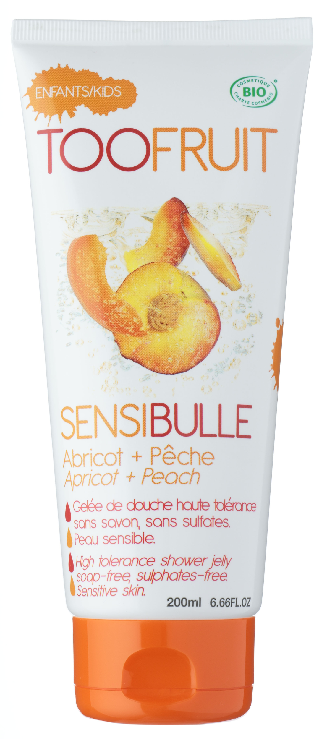 Doux Good - Toofruit sensibulle abricot pêche gel douche