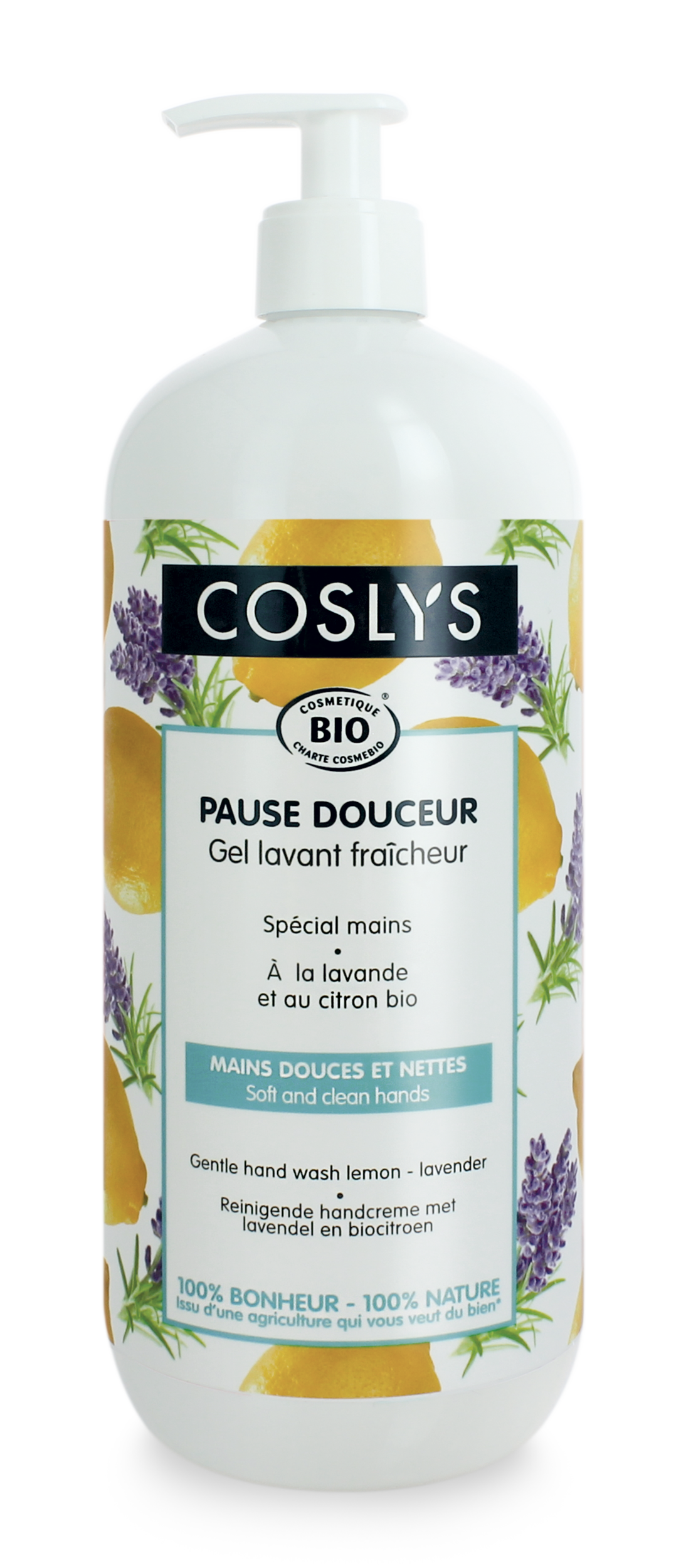 cosys-pause-douceur-gel-lavant-mains-fraîcheur-lavande-citron-bio-1L