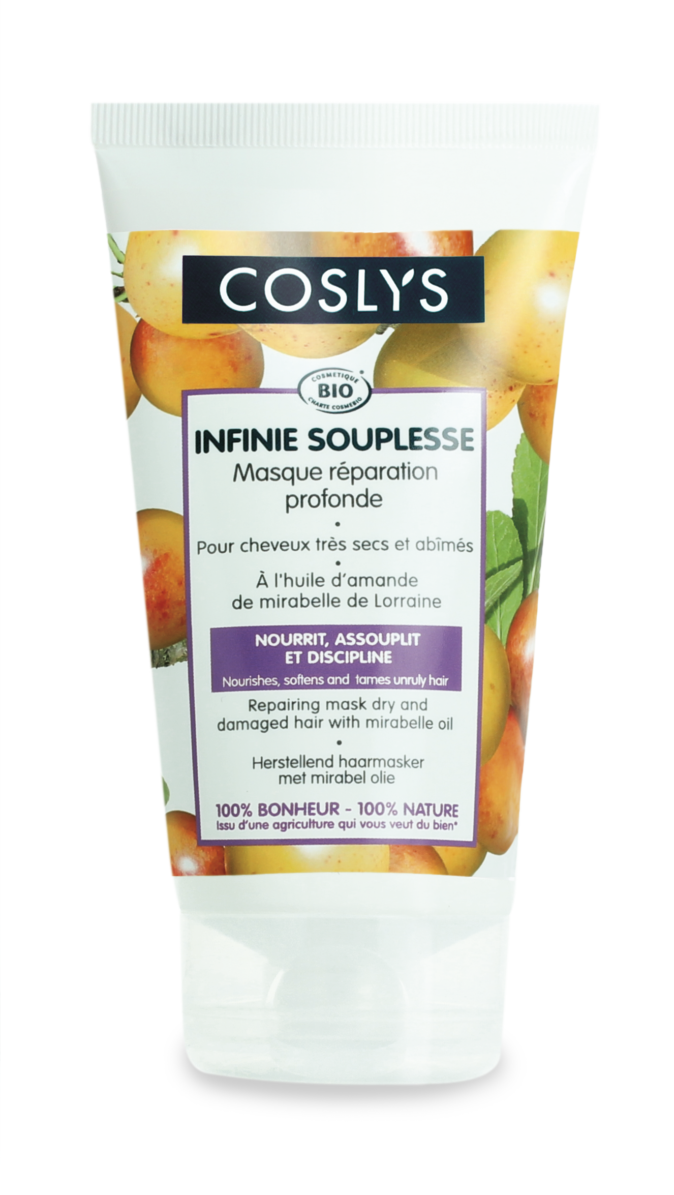 Coslys-Infinie souplesse-Masque réparateur-cheveux très secs et abîmés
