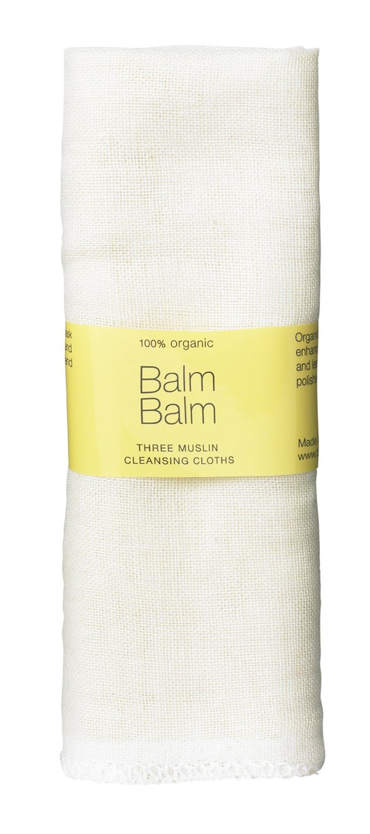 Balm Balm-Lingettes de mousseline de coton bio lavables