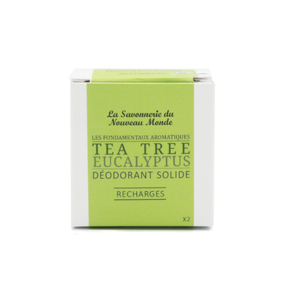 recharge déodorant solide teatree et eucalyptus - La savonnerie du nouveau monde