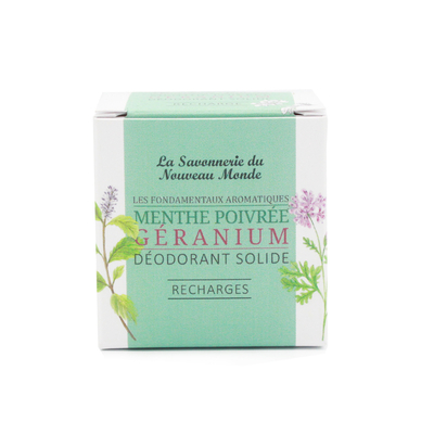 recharges déodorant menthe poivrée en duo - La Savonnerie du Nouveau monde