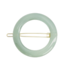 Barrette ronde Vert d'eau