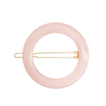 Barrette ronde Rose dragée
