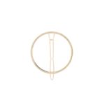 Barrette ronde Dorée