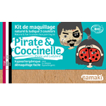 Kit de maquillage 3 couleurs - Pirate et coccinelle - Namaki