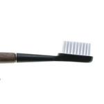 Brosse à dents en bois de noyer - Tête noire - Poils souples