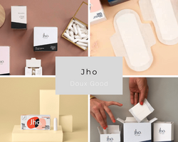 Jho, tampons et serviettes bio sur Doux Good