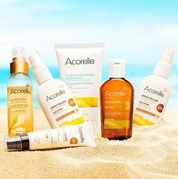 Les solaires Acorelle SPF30 et SPF50. protection naturelle