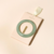 Barette ronde Vert deau Bachca