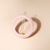 Barette ronde Rose dragée Bachca