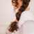 Chouchou en soie rose Bachca Coiffure