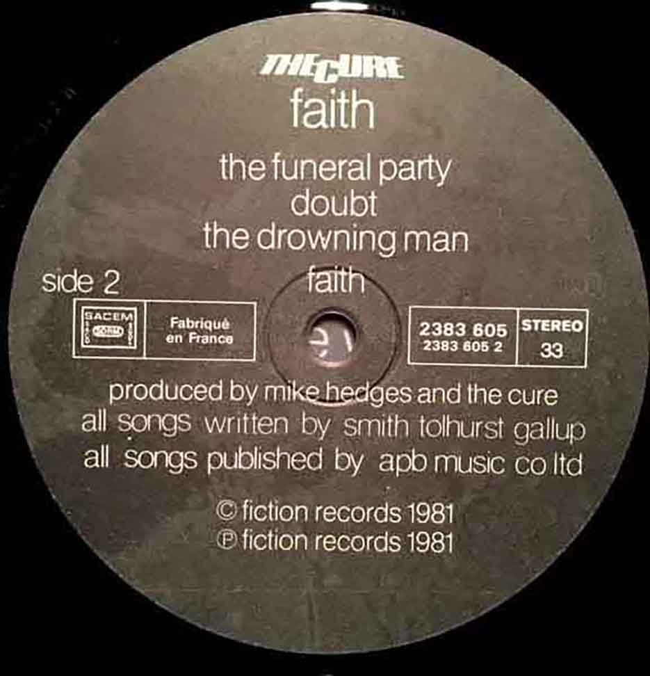 Faith - The Cure | CDLP Records