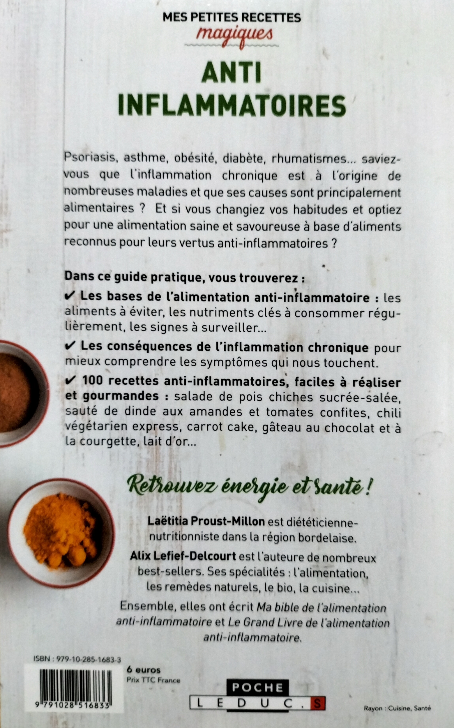 Mes petites recette magiques anti iflammatoires saines et savoureuse vERSO