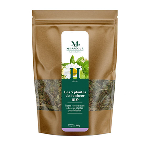 Tisane Les 5 plantes du bonheur Bio