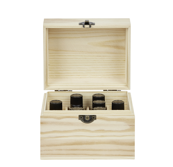 Coffret en bois pour huiles essentielles - petit format